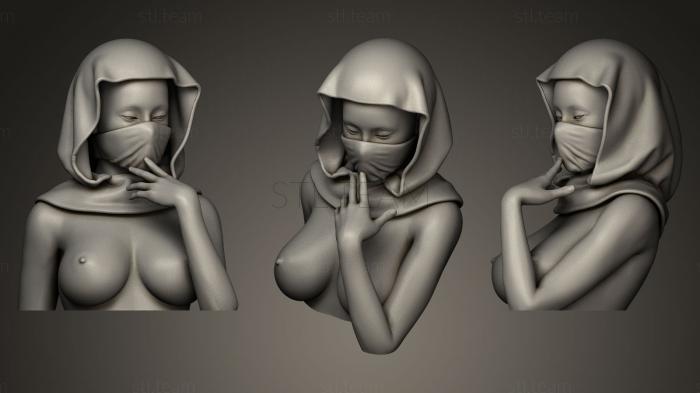 3D модель Сексуальная голова ниндзя (STL)